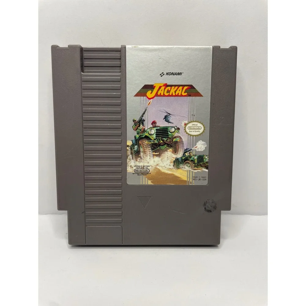 Jackal Nintendo NES Konami 1988 Vintage Action Video Game Cartridge NES-JK-USA